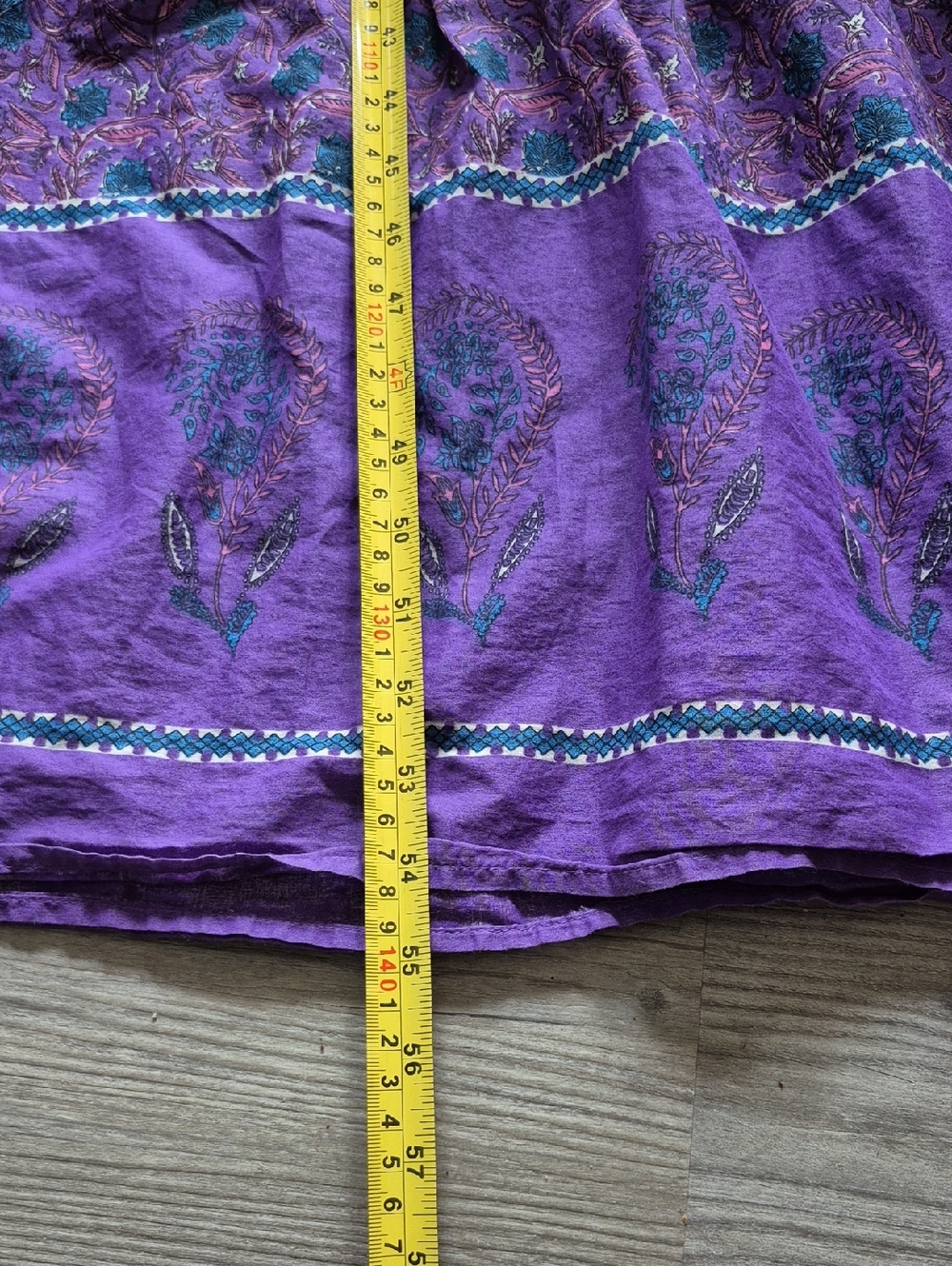 NATURAL LIFE Purple Floral Tiered Maxi Dress. Size M - Picture 12 of 13